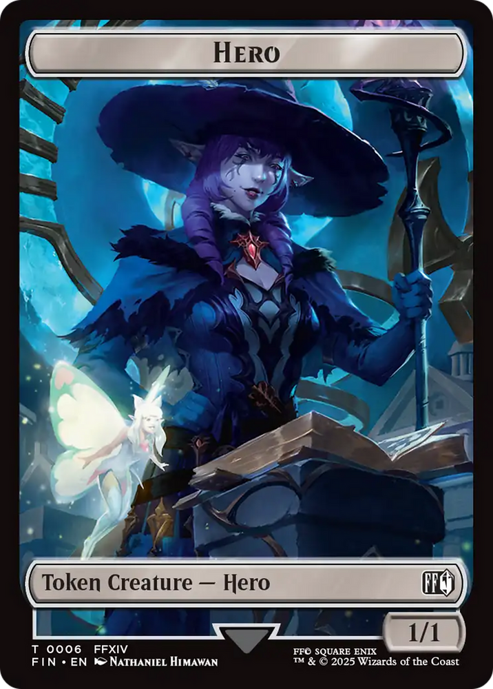 Hero (0006) // Robot Warrior (0012) Double-Sided Token [FINAL FANTASY Tokens]