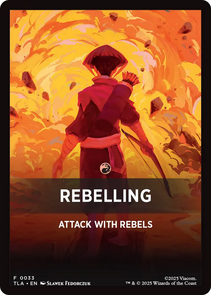 Rebelling Theme Card [Avatar: The Last Airbender Tokens]