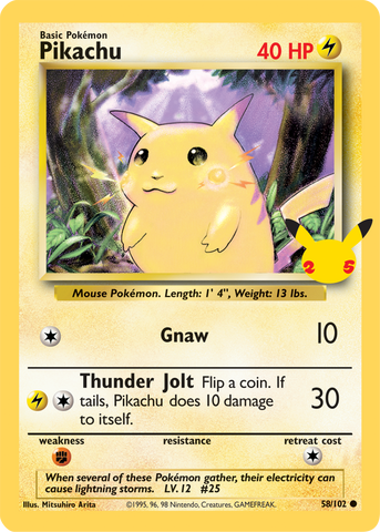 Pikachu (58/102) (Jumbo Card) [First Partner Pack]