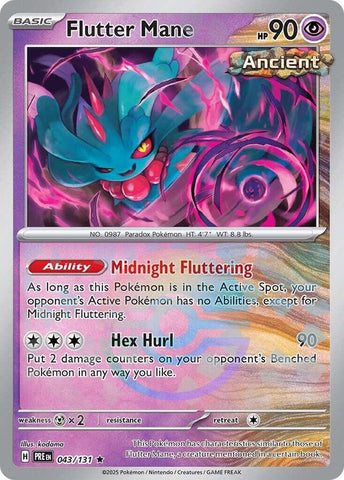 Flutter Mane (043/131) (Poke Ball Pattern) [Scarlet & Violet: Prismatic Evolutions]