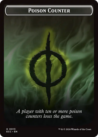 Saproling // Poison Counter Double-Sided Token [Lorwyn Eclipsed Tokens]