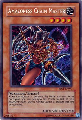 Amazoness Chain Master [RP01-EN097] Secret Rare