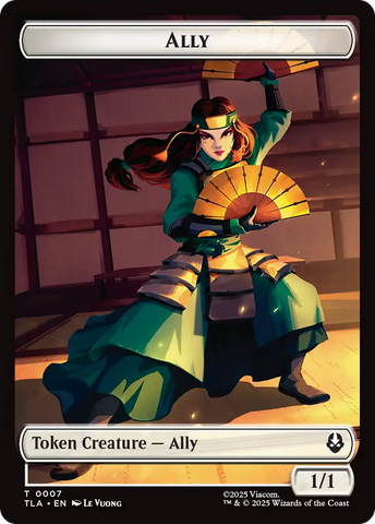 Food (0020) // Ally (0007) Double-Sided Token [Avatar: The Last Airbender Tokens]