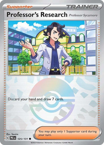 Professor's Research (125/131) [Professor Sycamore] (Poke Ball Pattern) [Scarlet & Violet: Prismatic Evolutions]