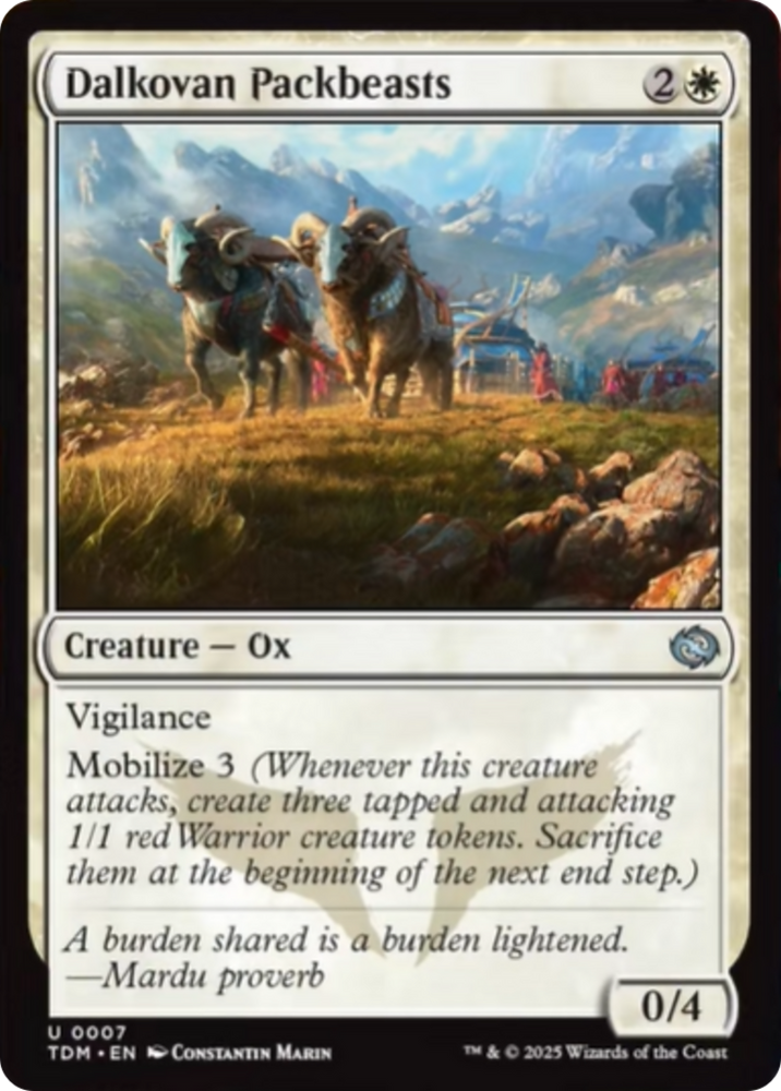 Dalkovan Packbeasts [Tarkir: Dragonstorm]
