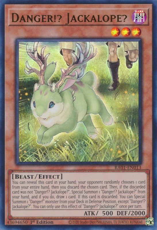 Danger!? Jackalope? [RA01-EN013] Ultra Rare