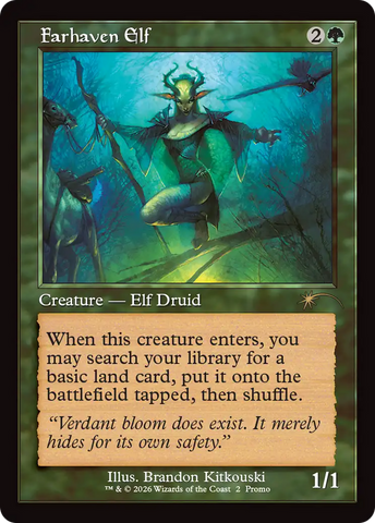 Farhaven Elf (Retro Frame) [Wizards Play Network 2026]