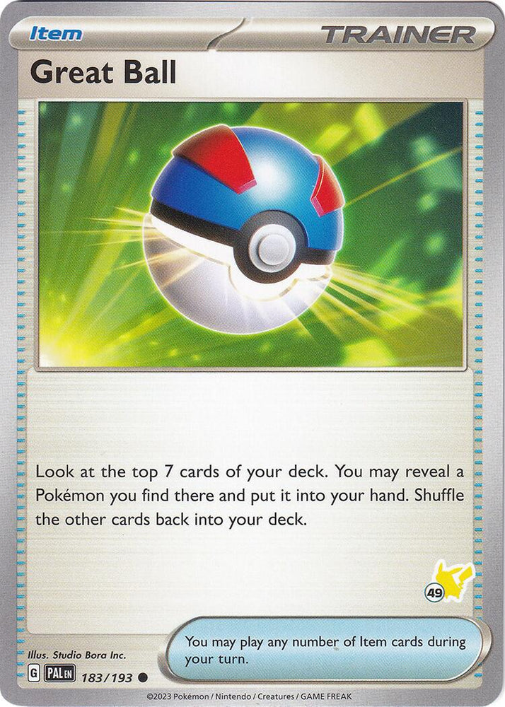 Great Ball (183/193) (Pikachu Stamp #49) [Battle Academy 2024]