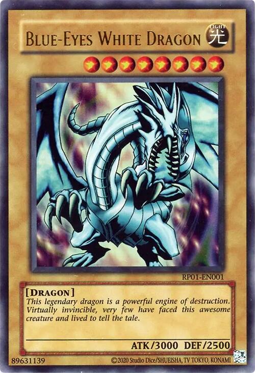 Blue-Eyes White Dragon [RP01-EN001] Ultra Rare