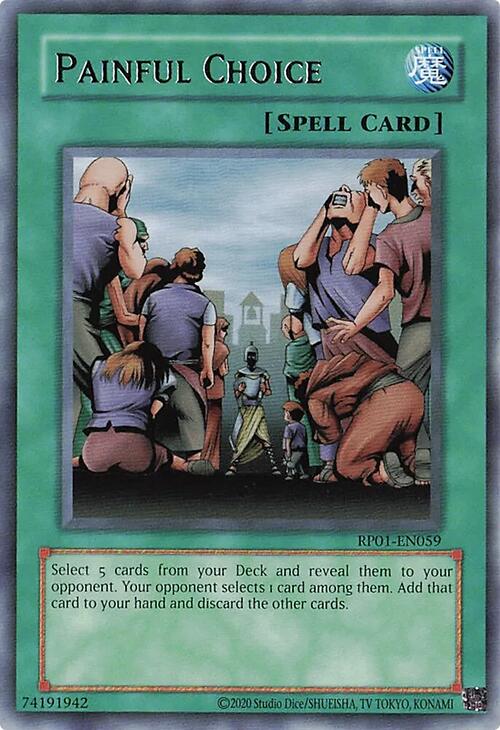 Painful Choice [RP01-EN059] Rare