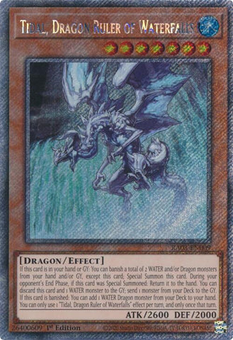 Tidal, Dragon Ruler of Waterfalls (Platinum Secret Rare) [RA03-EN009] Platinum Secret Rare