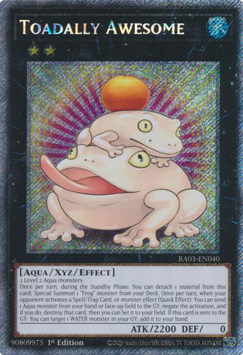 Toadally Awesome (Platinum Secret Rare) [RA03-EN040] Platinum Secret Rare