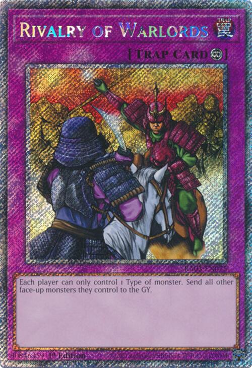 Rivalry of Warlords (Platinum Secret Rare) [RA03-EN075] Platinum Secret Rare