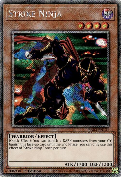 Strike Ninja (Platinum Secret Rare) [RA03-EN131] Platinum Secret Rare