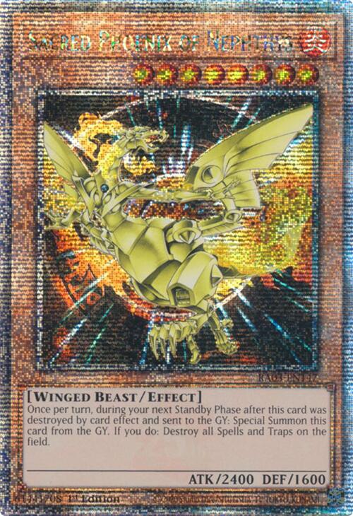 Sacred Phoenix of Nephthys (Quarter Century Secret Rare) [RA03-EN147] Quarter Century Secret Rare