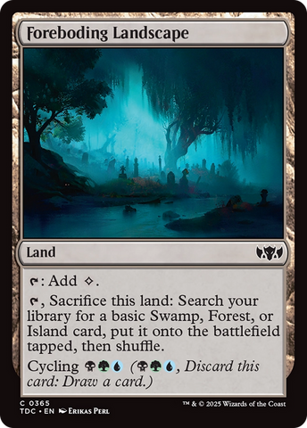 Foreboding Landscape [Tarkir: Dragonstorm Commander]