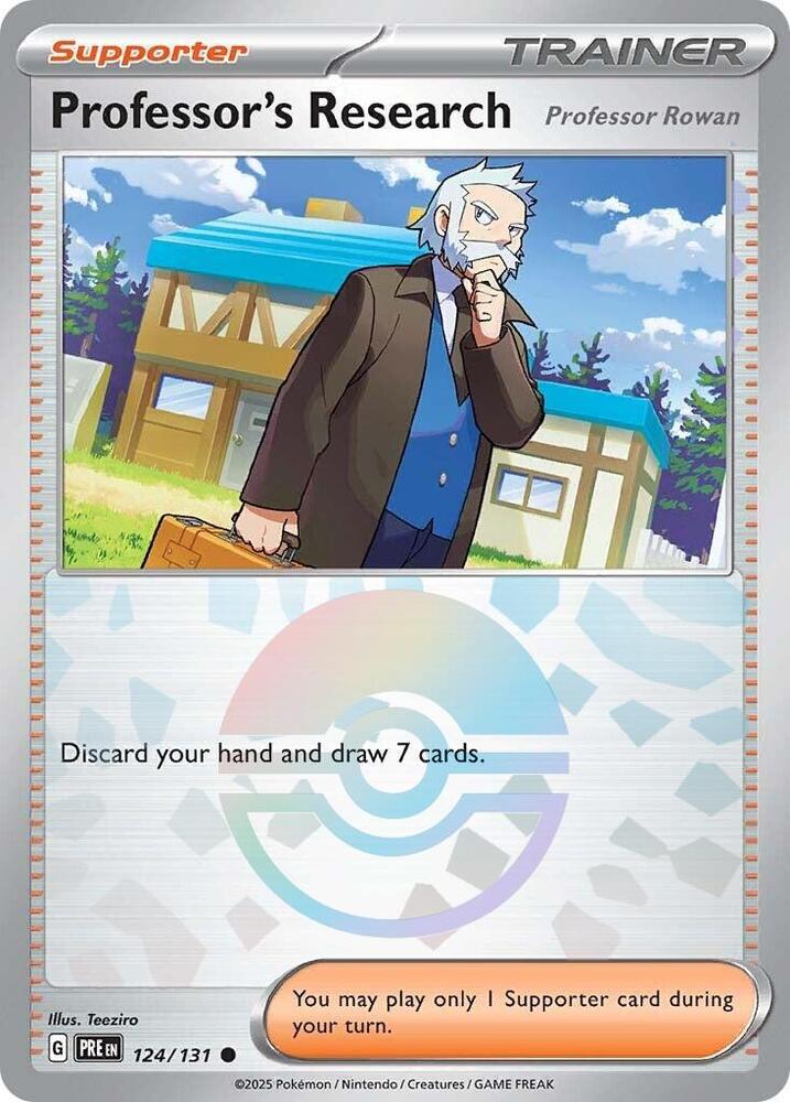 Professor's Research (124/131) [Professor Rowan] (Poke Ball Pattern) [Scarlet & Violet: Prismatic Evolutions]