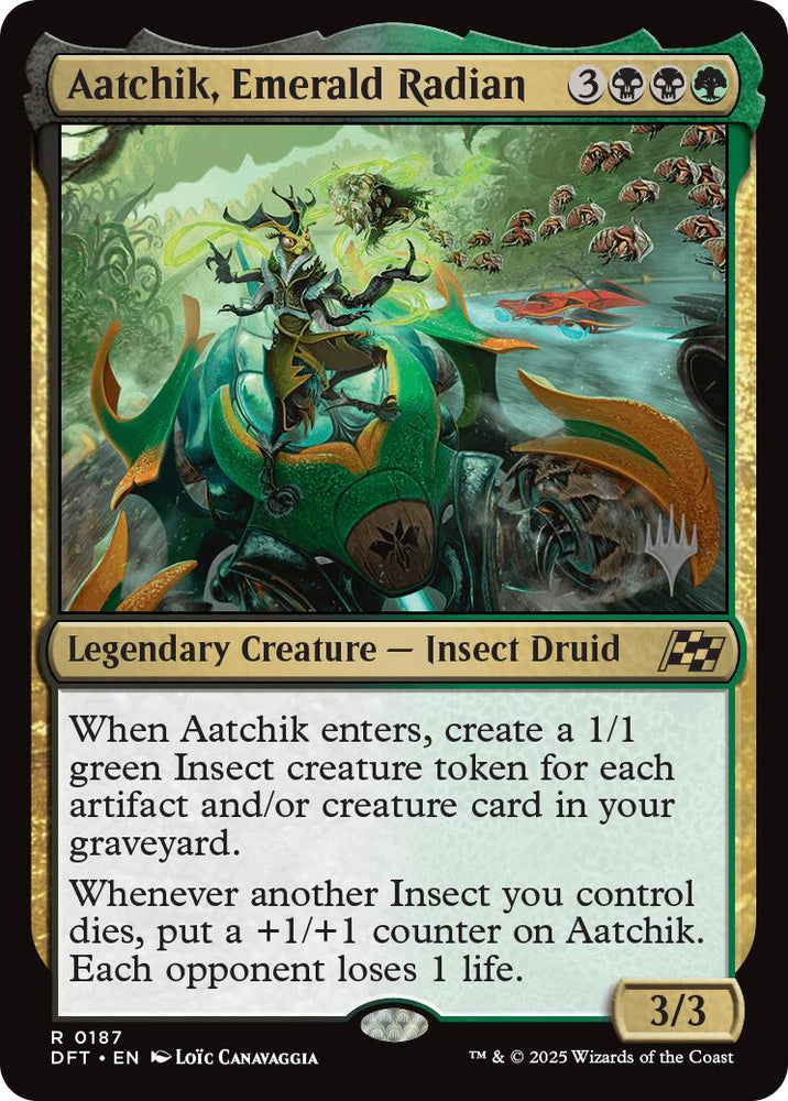 Aatchik, Emerald Radian (Promo Pack) [Aetherdrift Promos]