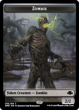 Zombie // Bird Double-Sided Token [Dominaria Remastered Tokens]