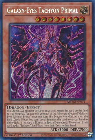 Galaxy-Eyes Tachyon Primal [MZTM-EN011] Secret Rare