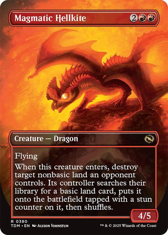 Magmatic Hellkite (Borderless) [Tarkir: Dragonstorm]