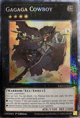 Gagaga Cowboy [RA04-EN064] Prismatic Collector's Rare