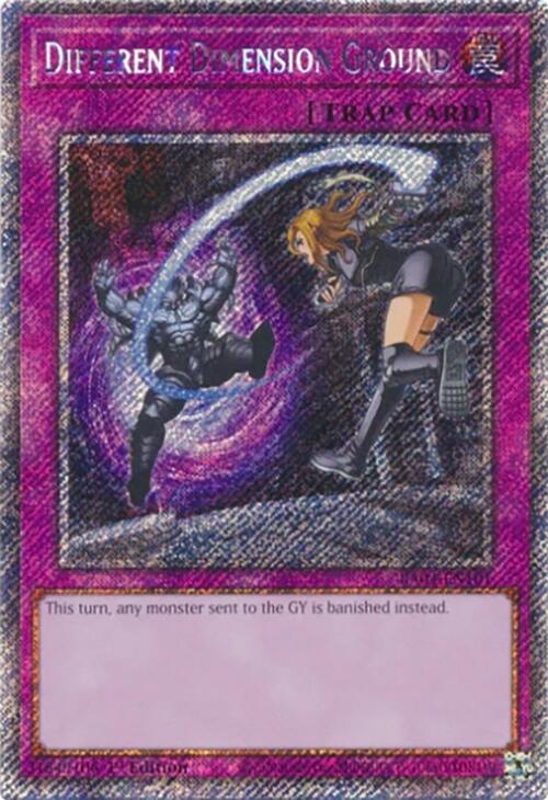 Different Dimension Ground [RA04-EN101] Platinum Secret Rare