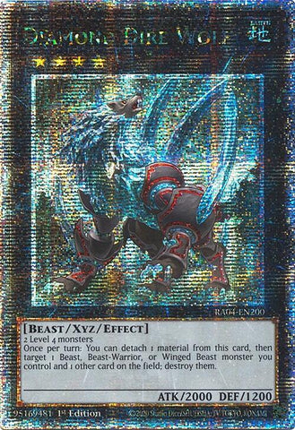 Diamond Dire Wolf [RA04-EN200] Quarter Century Secret Rare