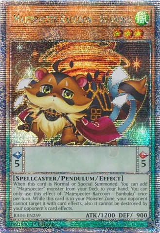 Majespecter Raccoon - Bunbuku [RA04-EN259] Quarter Century Secret Rare