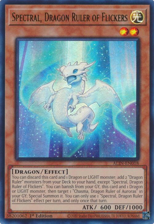 Spectral, Dragon Ruler of Flickers [ALIN-EN018] Ultra Rare