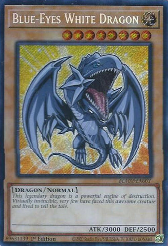 Blue-Eyes White Dragon [BLMM-EN001] Secret Rare