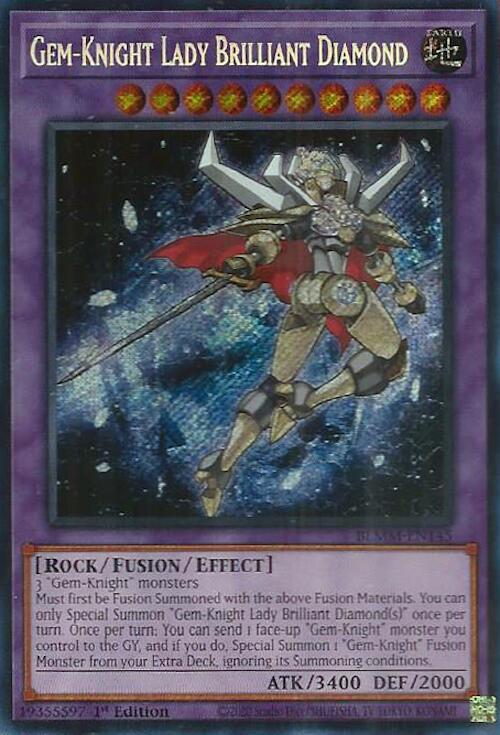Gem-Knight Lady Brilliant Diamond [BLMM-EN145] Secret Rare