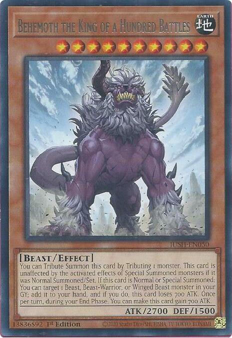 Behemoth the King of a Hundred Battles [JUSH-EN050] Rare