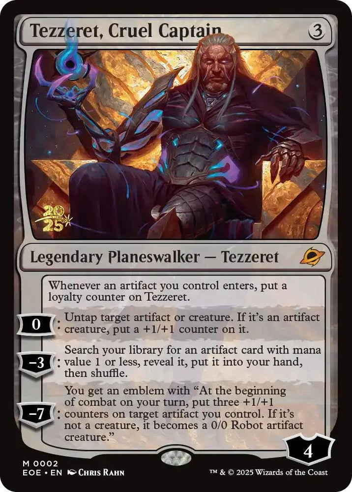 Tezzeret, Cruel Captain [Edge of Eternities Prerelease Promos]
