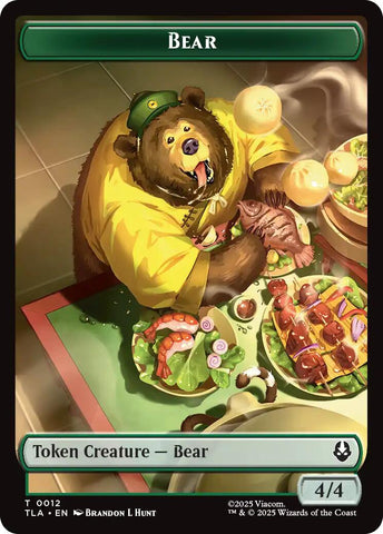 Bear // Food (0020) Double-Sided Token [Avatar: The Last Airbender Tokens]
