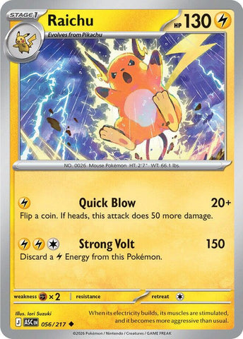 Raichu (056/217) [Mega Evolution: Ascended Heroes]