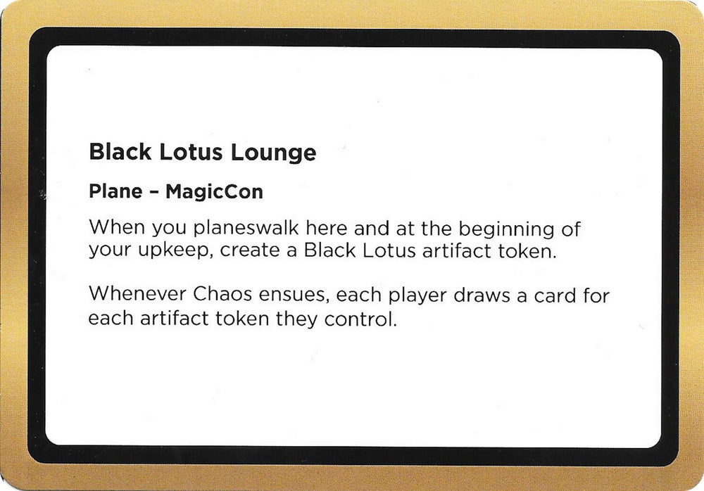 Black Lotus Lounge (Black Lotus Unknown Planechase) [Oversize Cards]