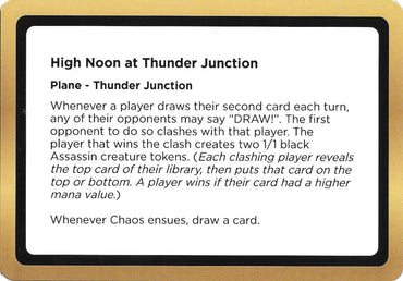 High Noon at Thunder Junction (Black Lotus Unknown Planechase) [Oversize Cards]