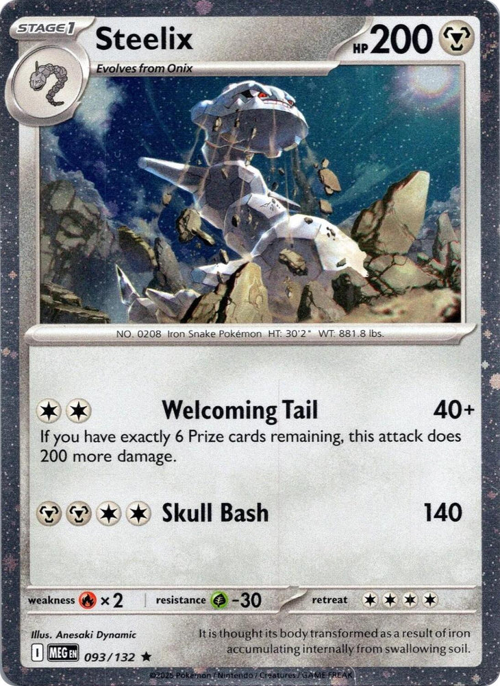 Steelix (093/132) (Cosmos Holo) [Mega Evolution: Base Set]