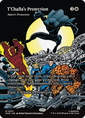 T'Challa's Protection - Teferi's Protection (Borderless) [Marvel Universe: Eternal-Legal]