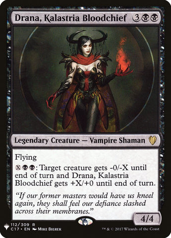 Drana, Kalastria Bloodchief [The List]