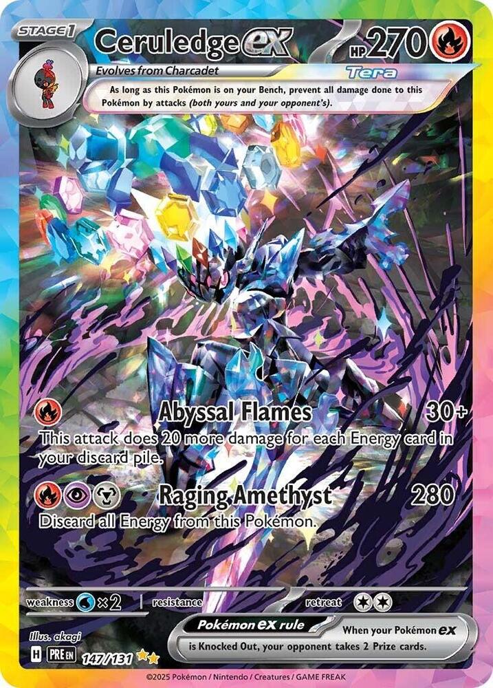 Ceruledge ex (147/131) [Scarlet & Violet: Prismatic Evolutions]