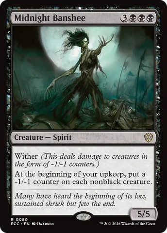Midnight Banshee [Lorwyn Eclipsed Commander]