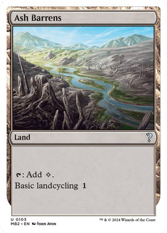 Ash Barrens (White Border) [Mystery Booster 2]