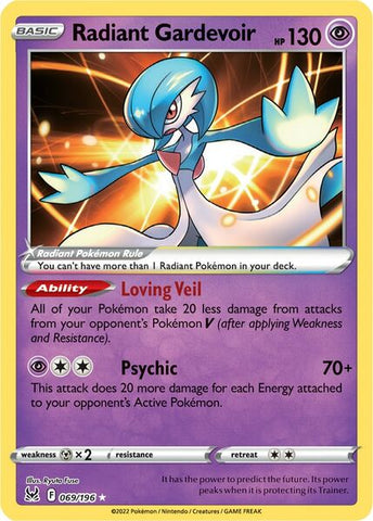 Radiant Gardevoir (069/196) [Prize Pack Series Three]