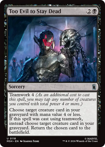 Too Evil to Stay Dead [Marvel Super Heroes]