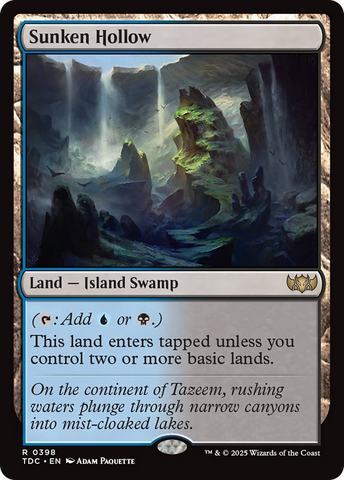 Sunken Hollow [Tarkir: Dragonstorm Commander]