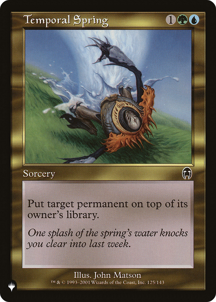 Temporal Spring [The List]