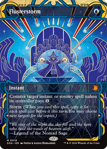 Flusterstorm (JP Alternate Art) (Silver Scroll Foil) [Secrets of Strixhaven: Mystical Archive]