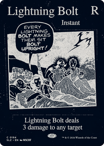 Lightning Bolt (0184) [Secret Lair x MSCHF: The Zeta Set]